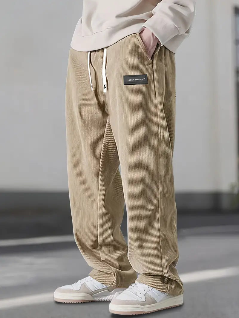 Savrani™ | Pantaloni dritti con coulisse in vita