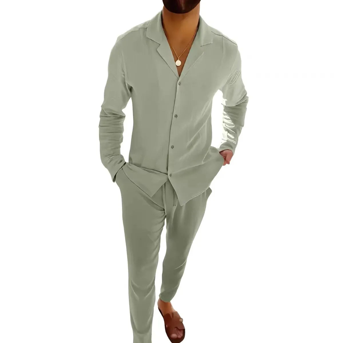 Savrani™ | Completo estivo da uomo in lino