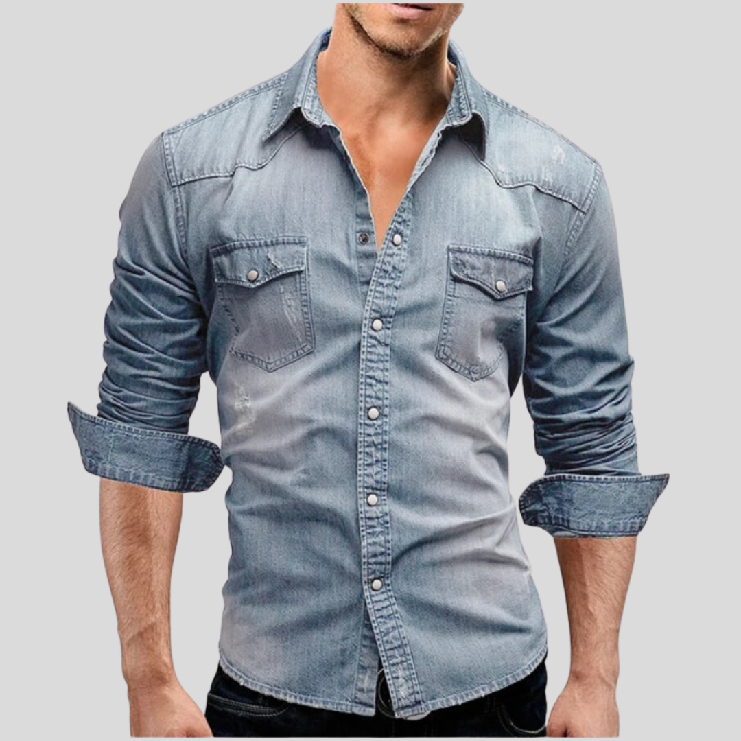 Savrani™ | Camicia in denim dallo stile moderno
