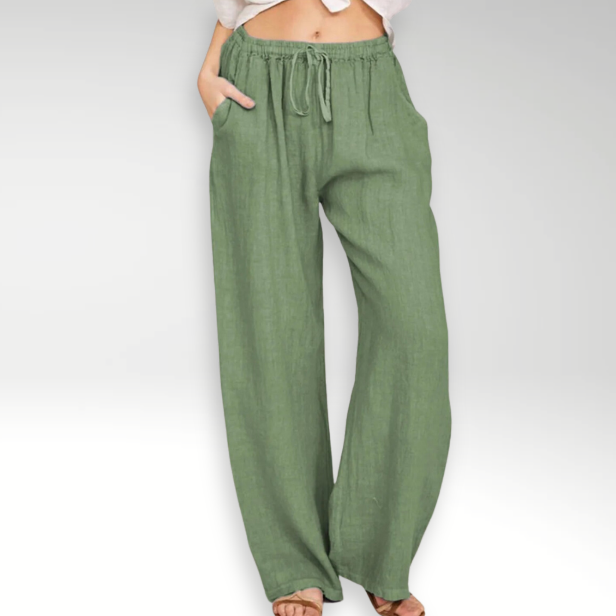 Savrani™ | Pantaloni comfort a gamba larga.