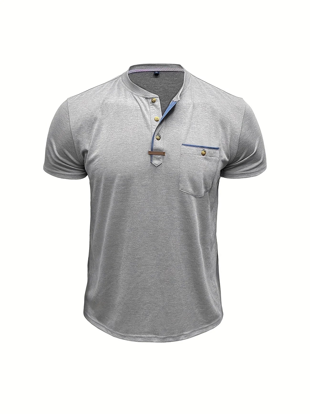 Savrani™ | T-shirt elegante con colletto rotondo e tasca