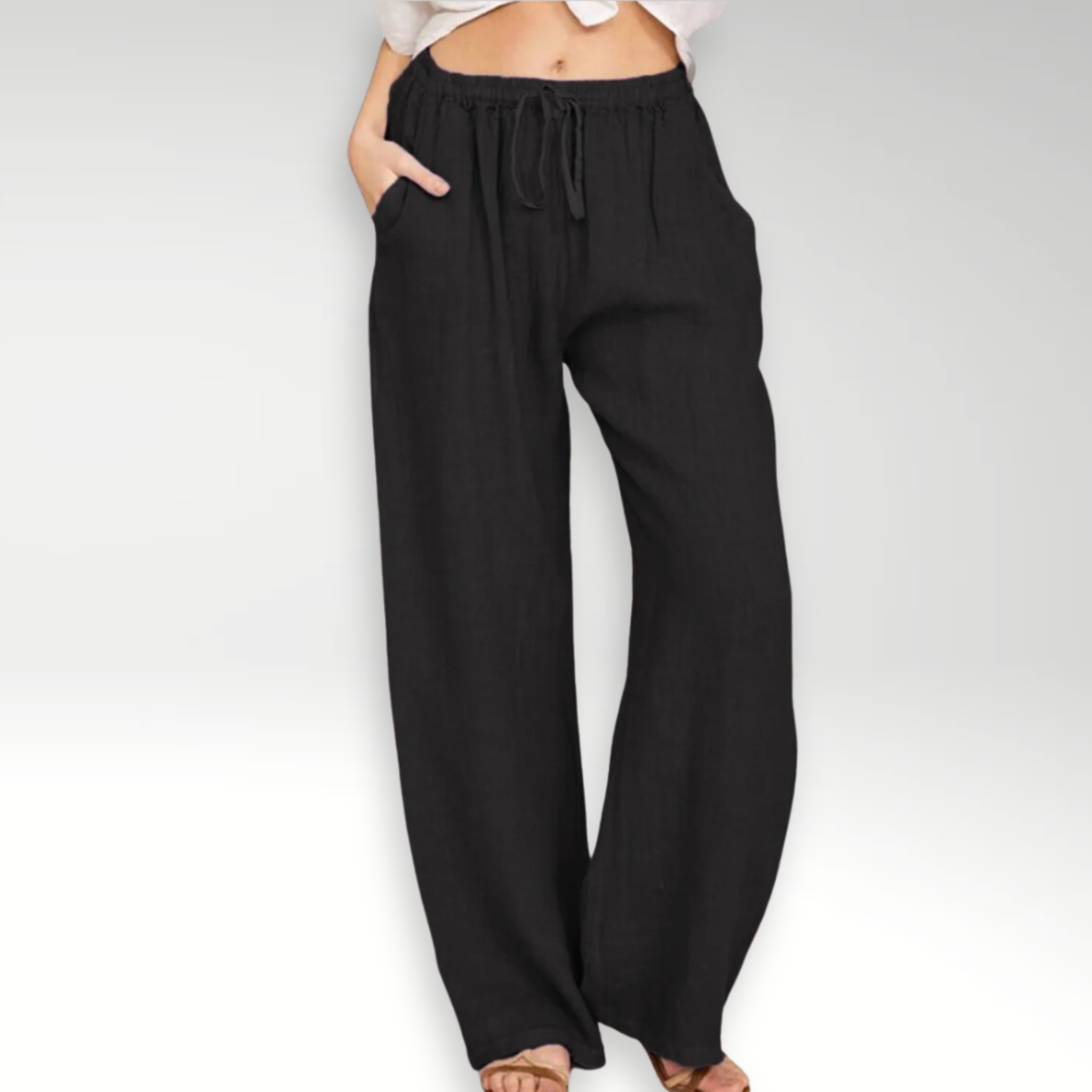 Savrani™ | Pantaloni comfort a gamba larga.