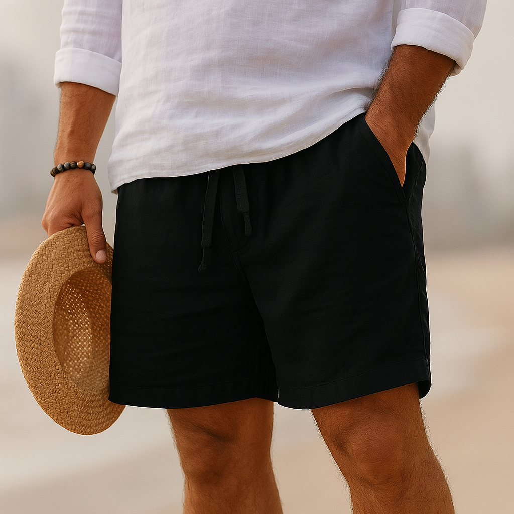 Savrani™ | Pantaloni corti eleganti in lino con vita elastica