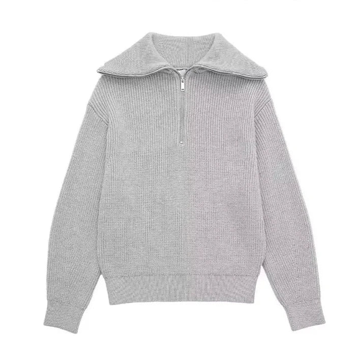 Savrani™ | Maglione a righe con zip