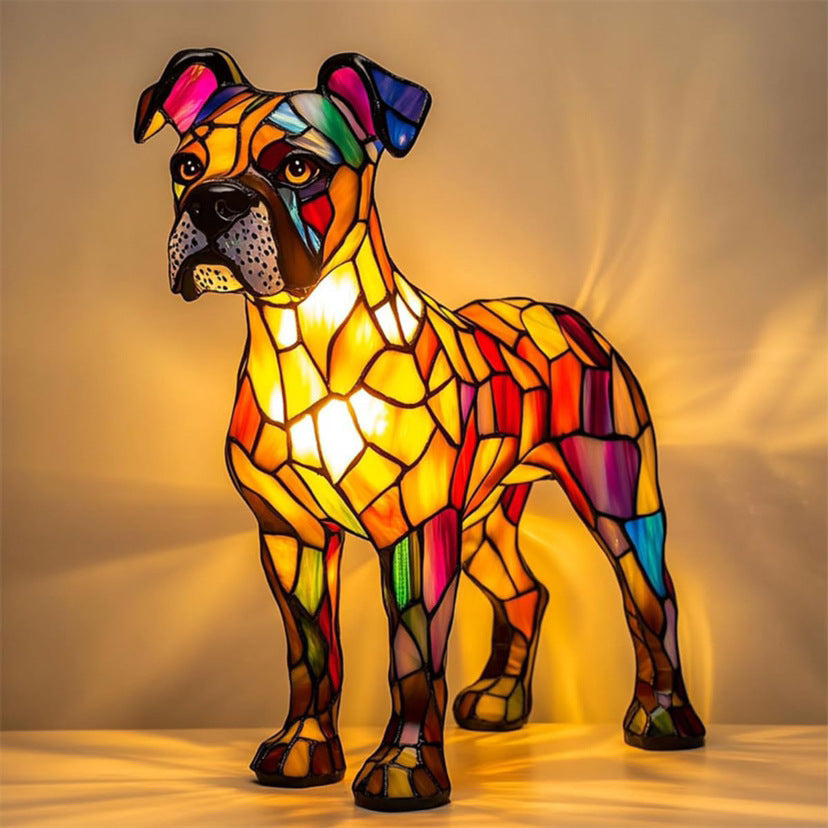 Tyson | Lampada per cane Magisk in vetro colorato