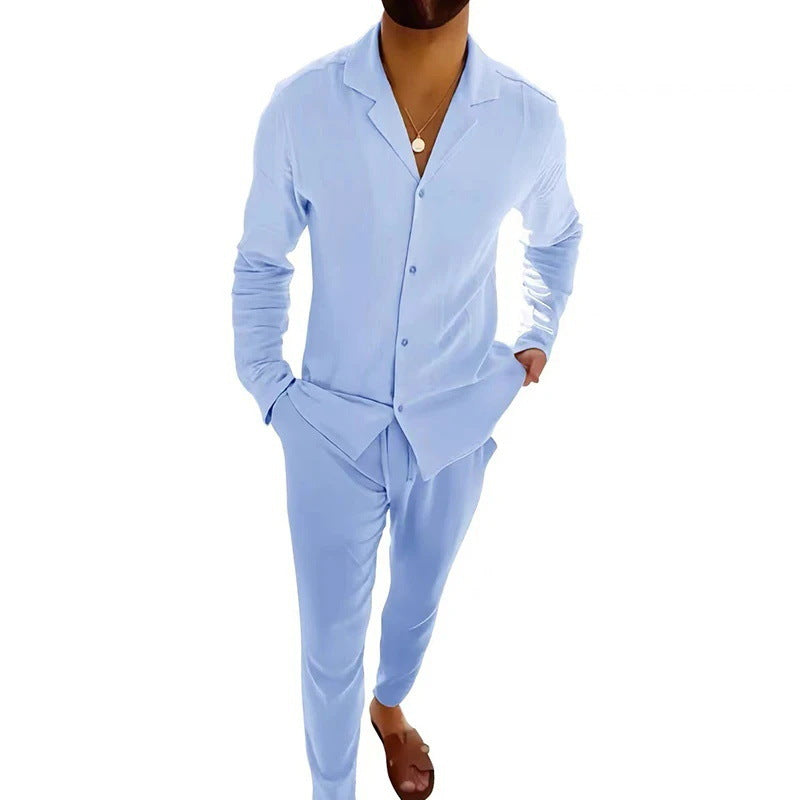 Savrani™ | Completo estivo da uomo in lino