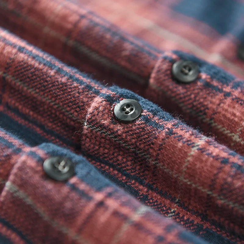 Savrani™ | Camicia classica a maniche lunghe a quadri