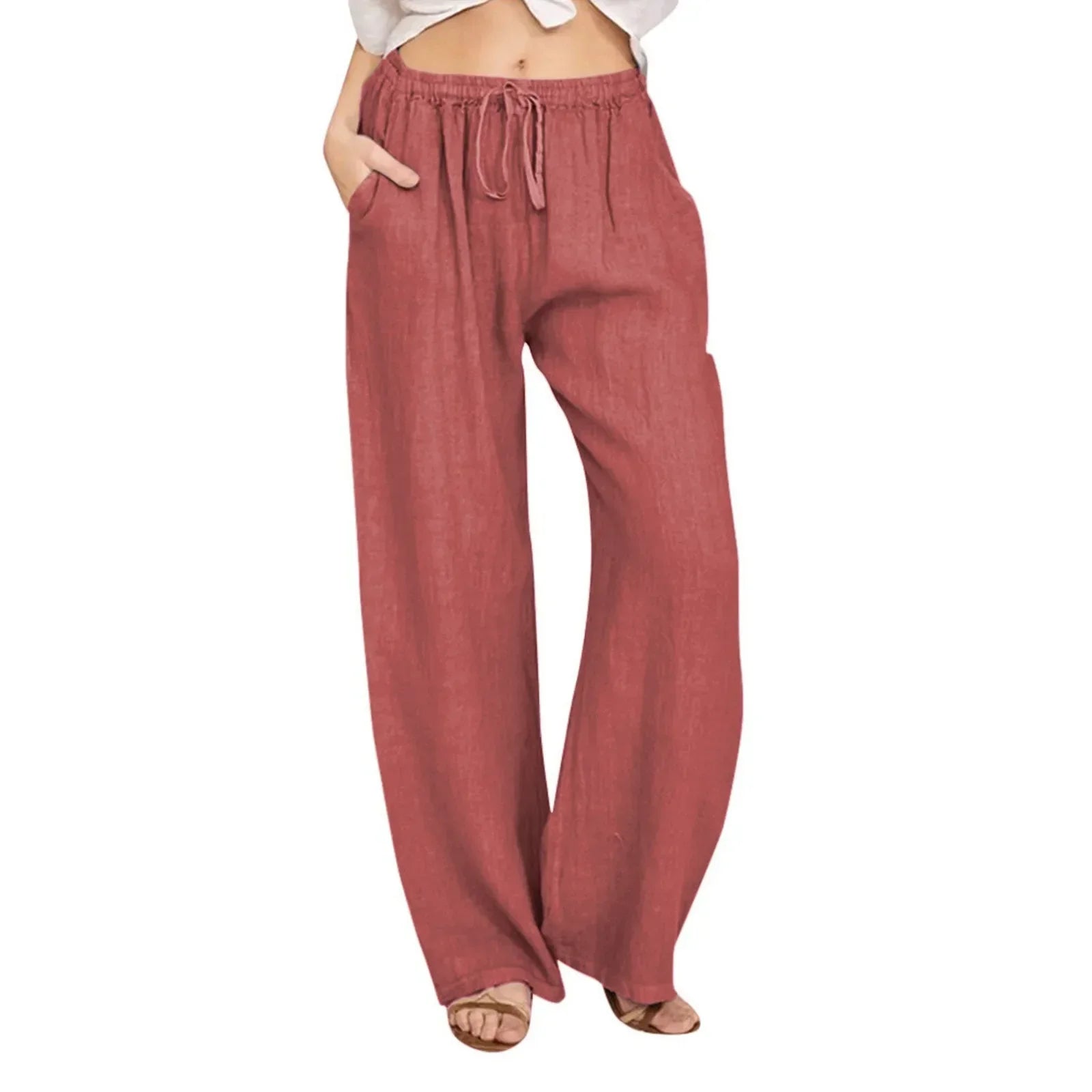 Savrani™ | Pantaloni comfort a gamba larga.