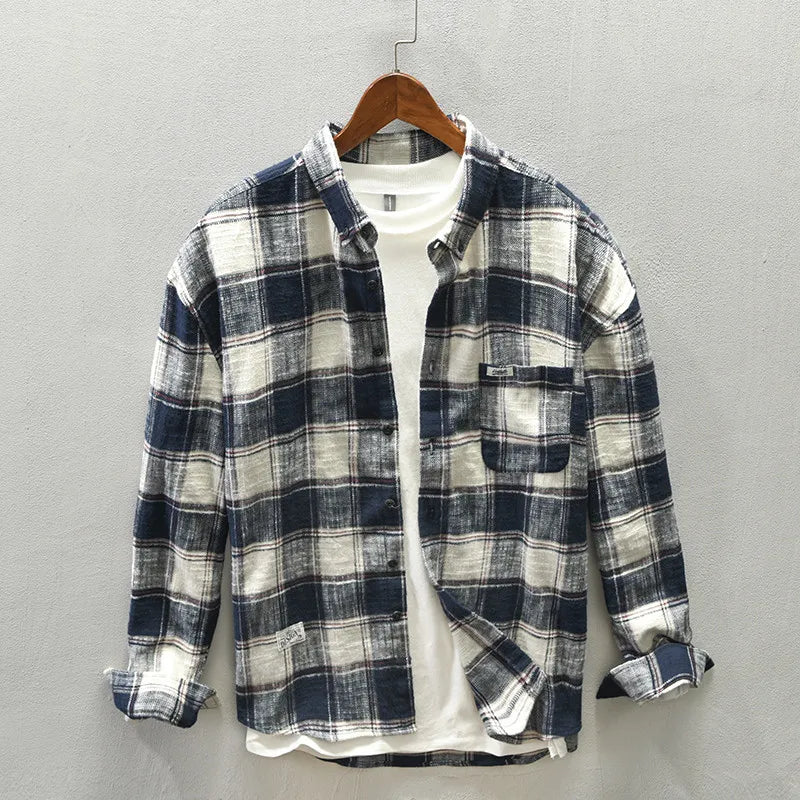 Savrani™ | Camicia classica a maniche lunghe a quadri