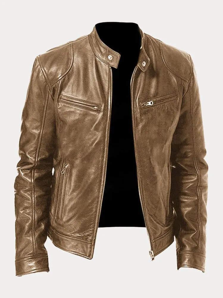 Savrani™ | Giacca casual in pelle