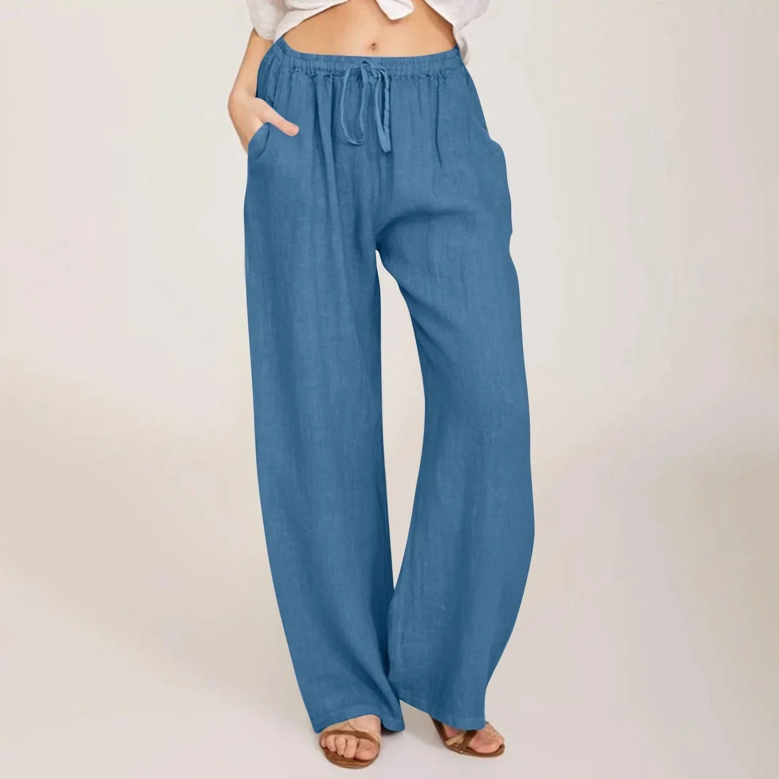 Savrani™ | Pantaloni comfort a gamba larga.
