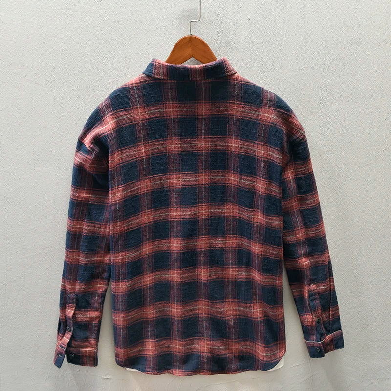 Savrani™ | Camicia classica a maniche lunghe a quadri