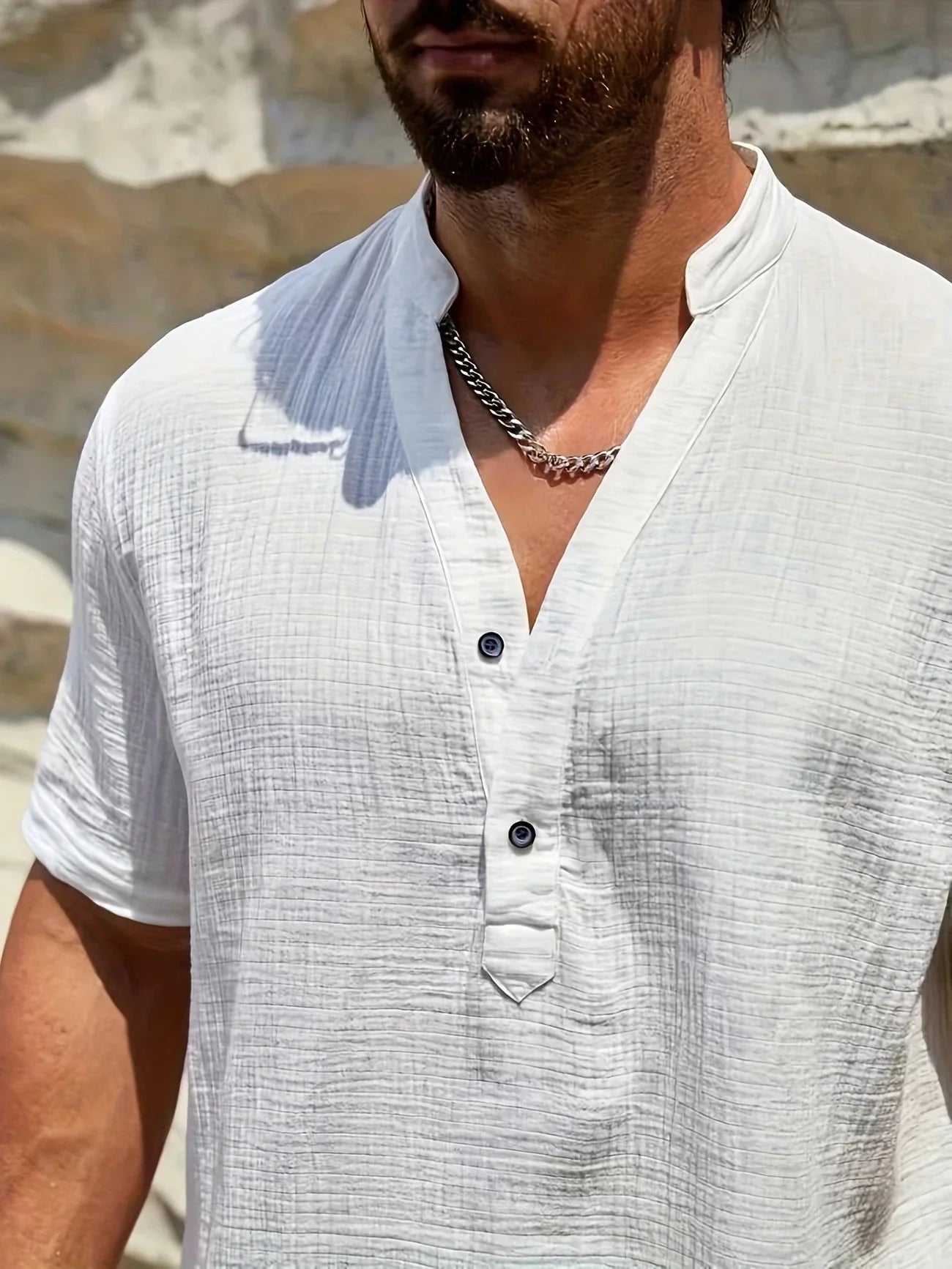Savrani™ | Camicia estiva elegante con collo alto