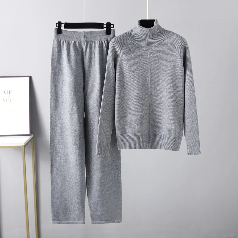 Savrani™ | Completo due pezzi Lounge in maglia a treccia