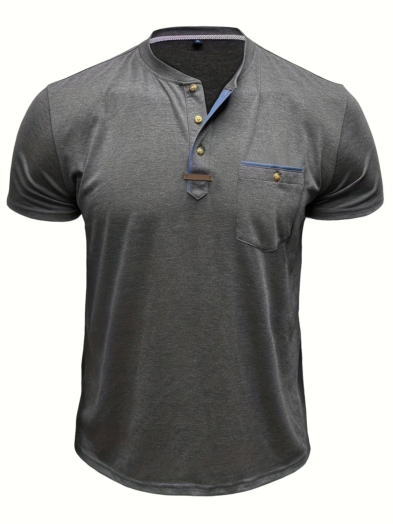 Savrani™ | T-shirt elegante con colletto rotondo e tasca