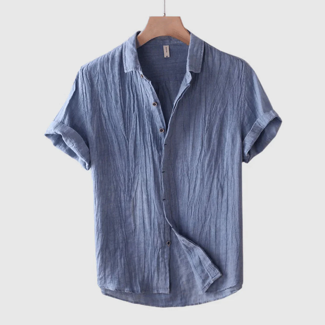 Savrani™ | Camicia elegante a maniche corte con bottoni