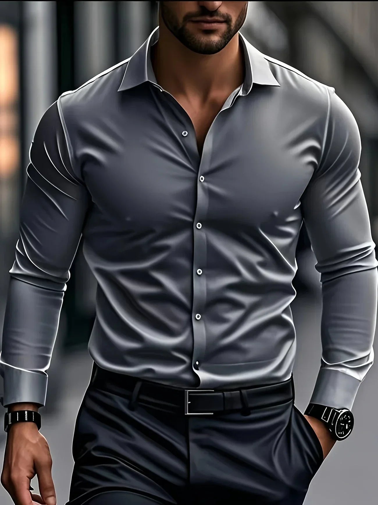 Savrani™ | Elegante camicia a maniche lunghe con bottoni