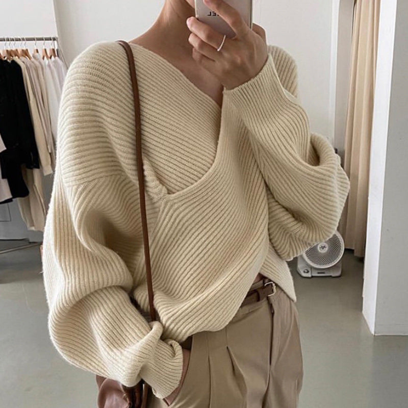 Savrani™ | Pull in maglia incrociata chic