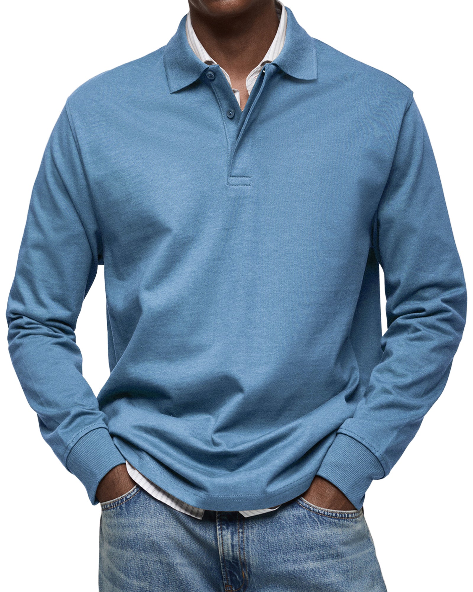 Savrani™ | Camicia polo casual a maniche lunghe