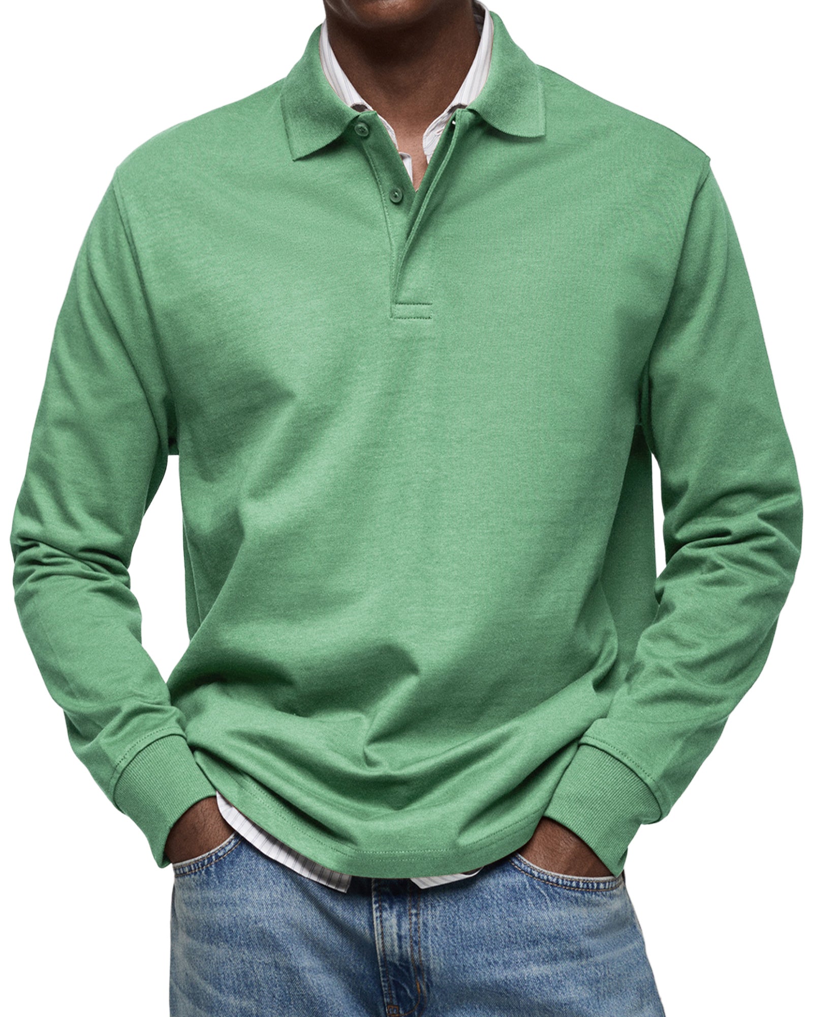Savrani™ | Camicia polo casual a maniche lunghe