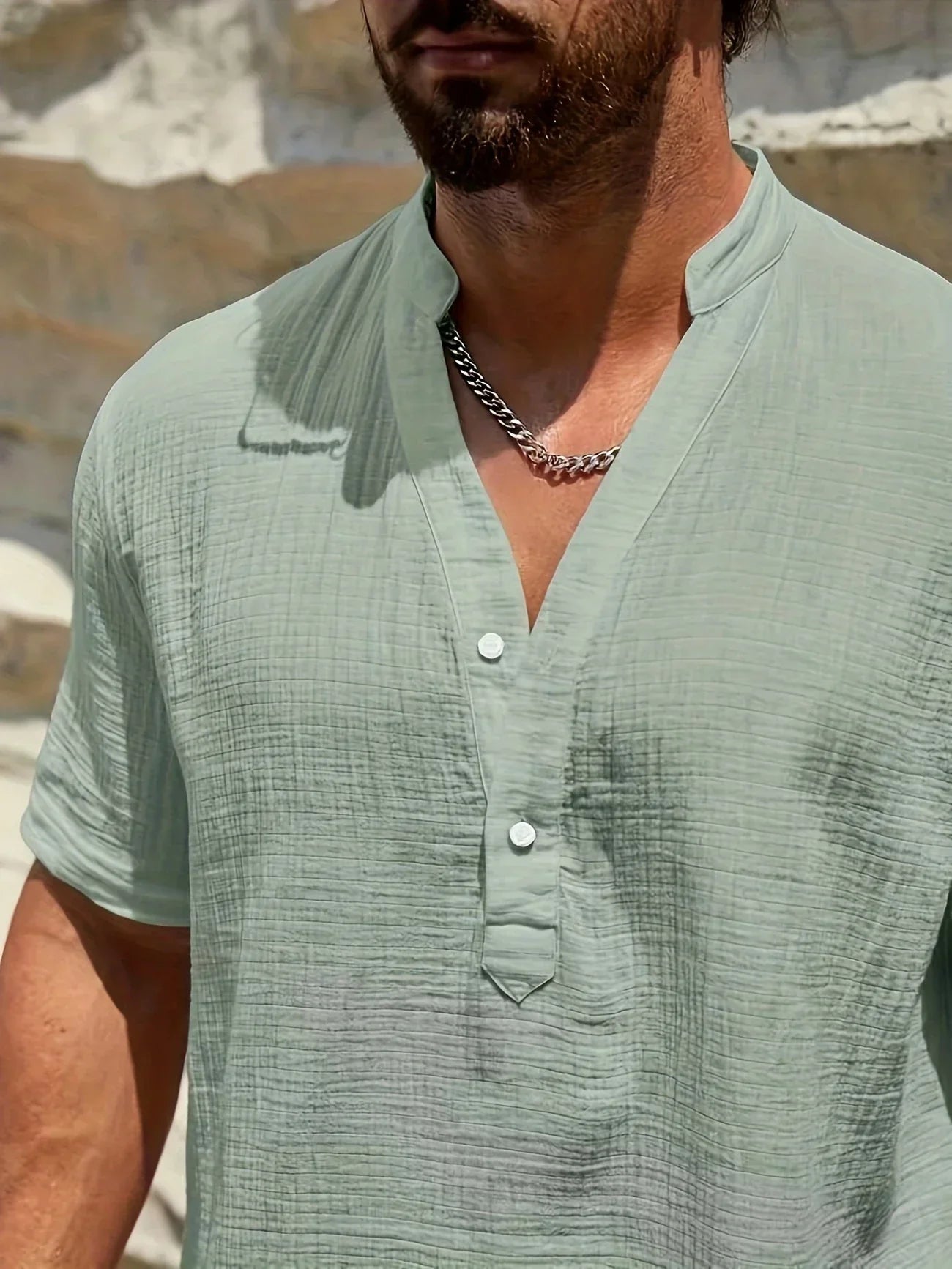 Savrani™ | Camicia estiva elegante con collo alto