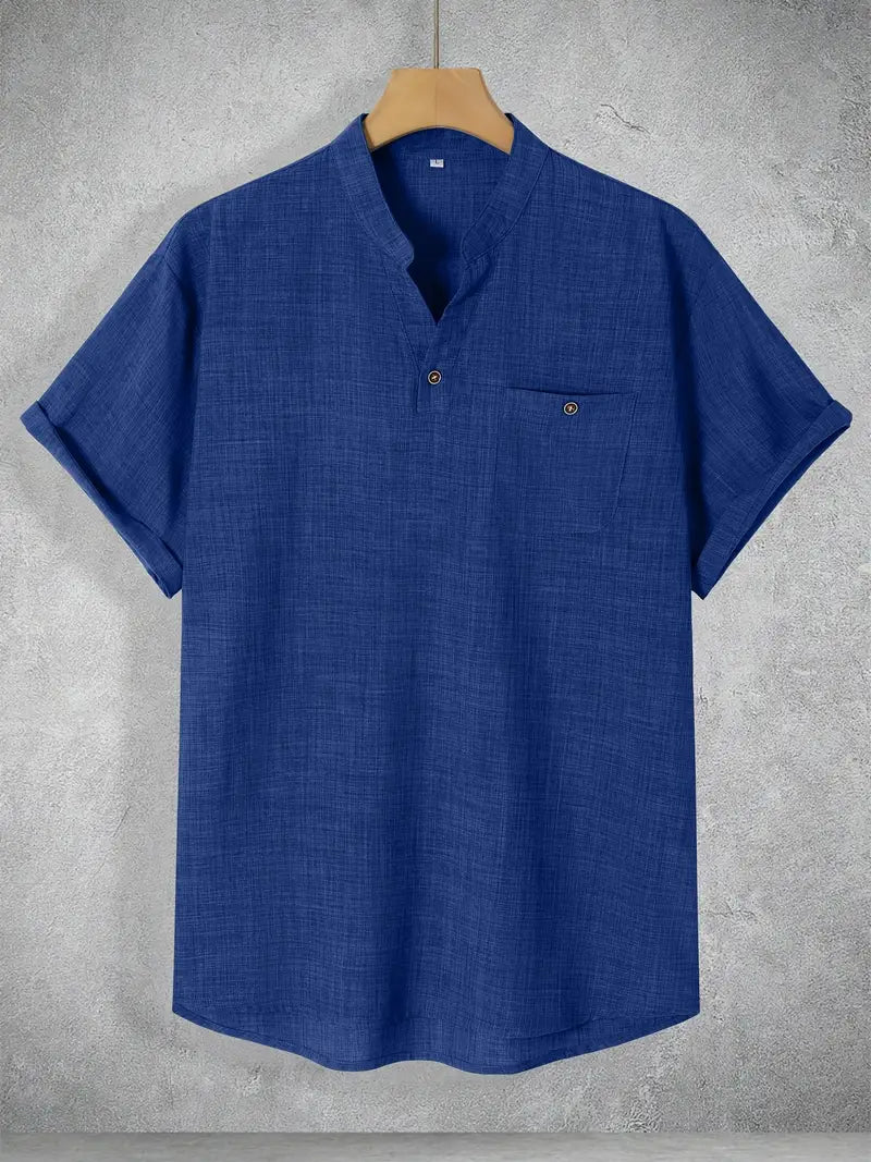 Savrani™ | Camicia a maniche corte con tasca frontale