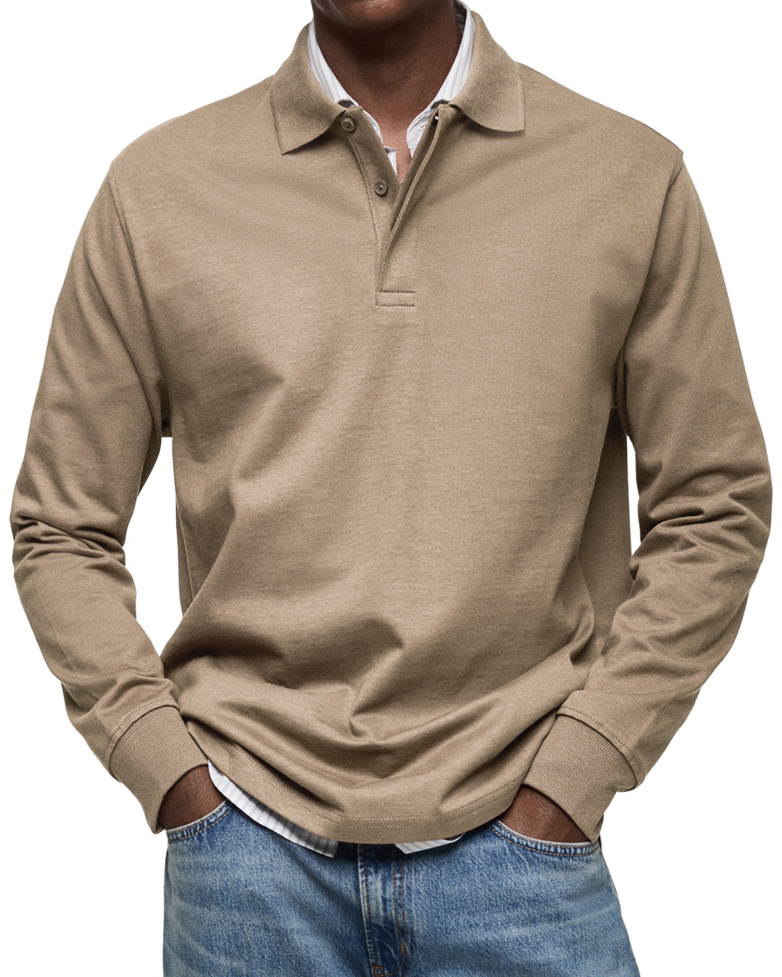 Savrani™ | Camicia polo casual a maniche lunghe