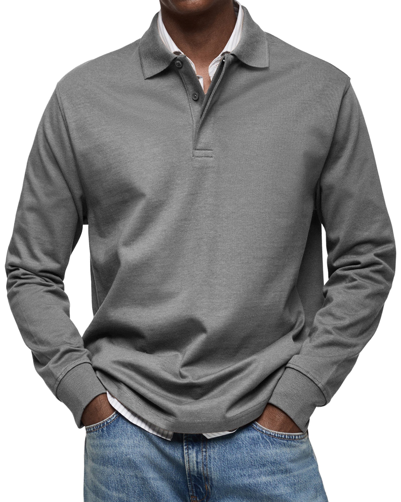 Savrani™ | Camicia polo casual a maniche lunghe