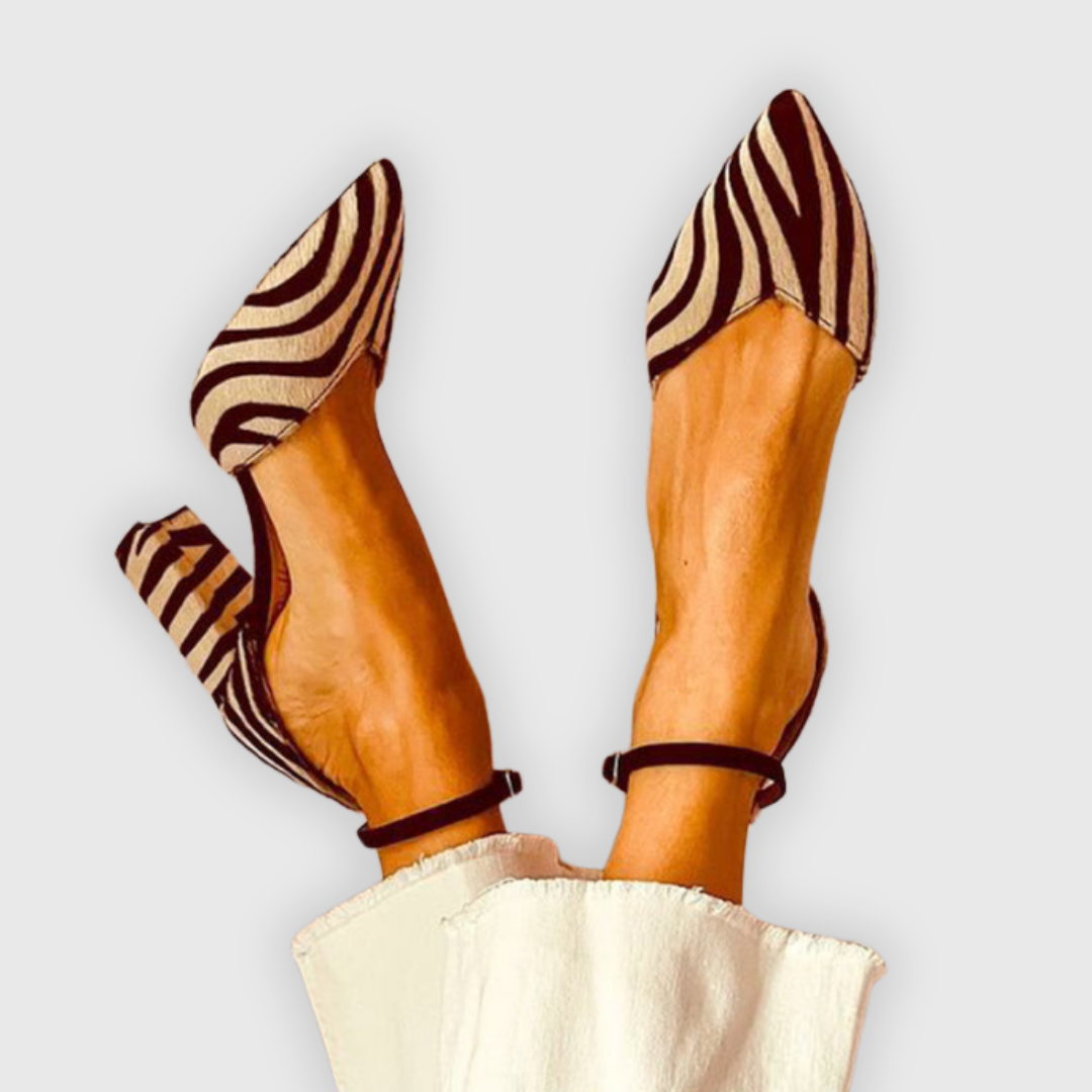 Savrani™ | Sandalo con Stampa Zebra