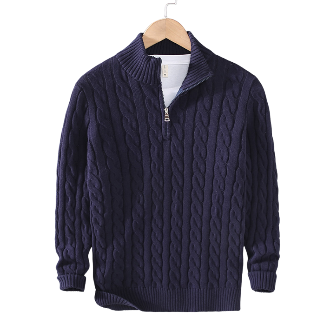 Savrani™ | Pullover con mezza zip