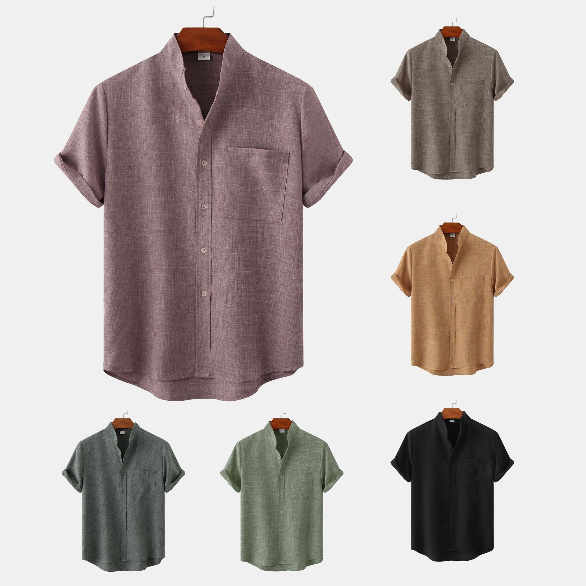 Savrani™ | Camicia in cotone unita con bottoni.