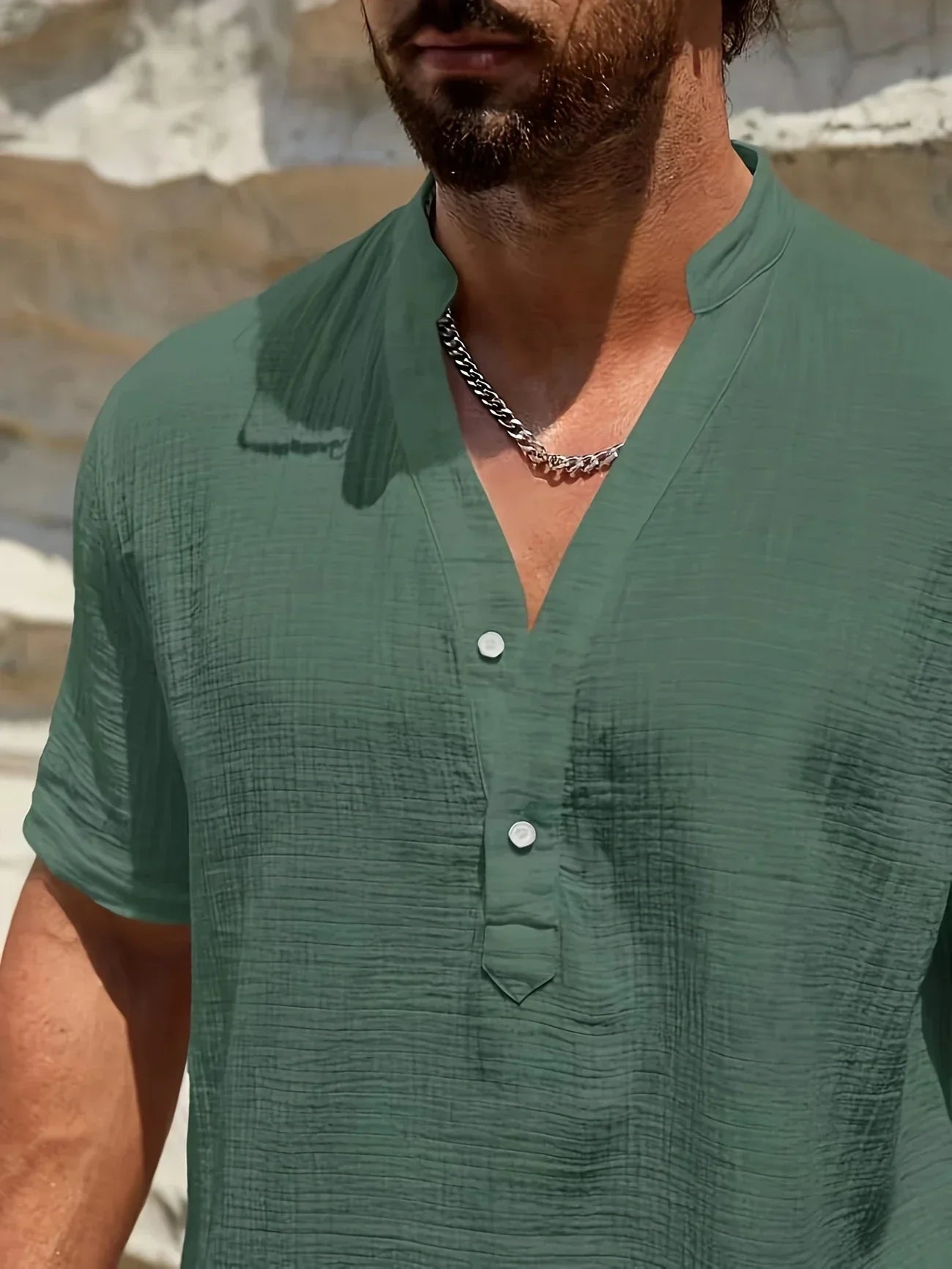 Savrani™ | Camicia estiva elegante con collo alto