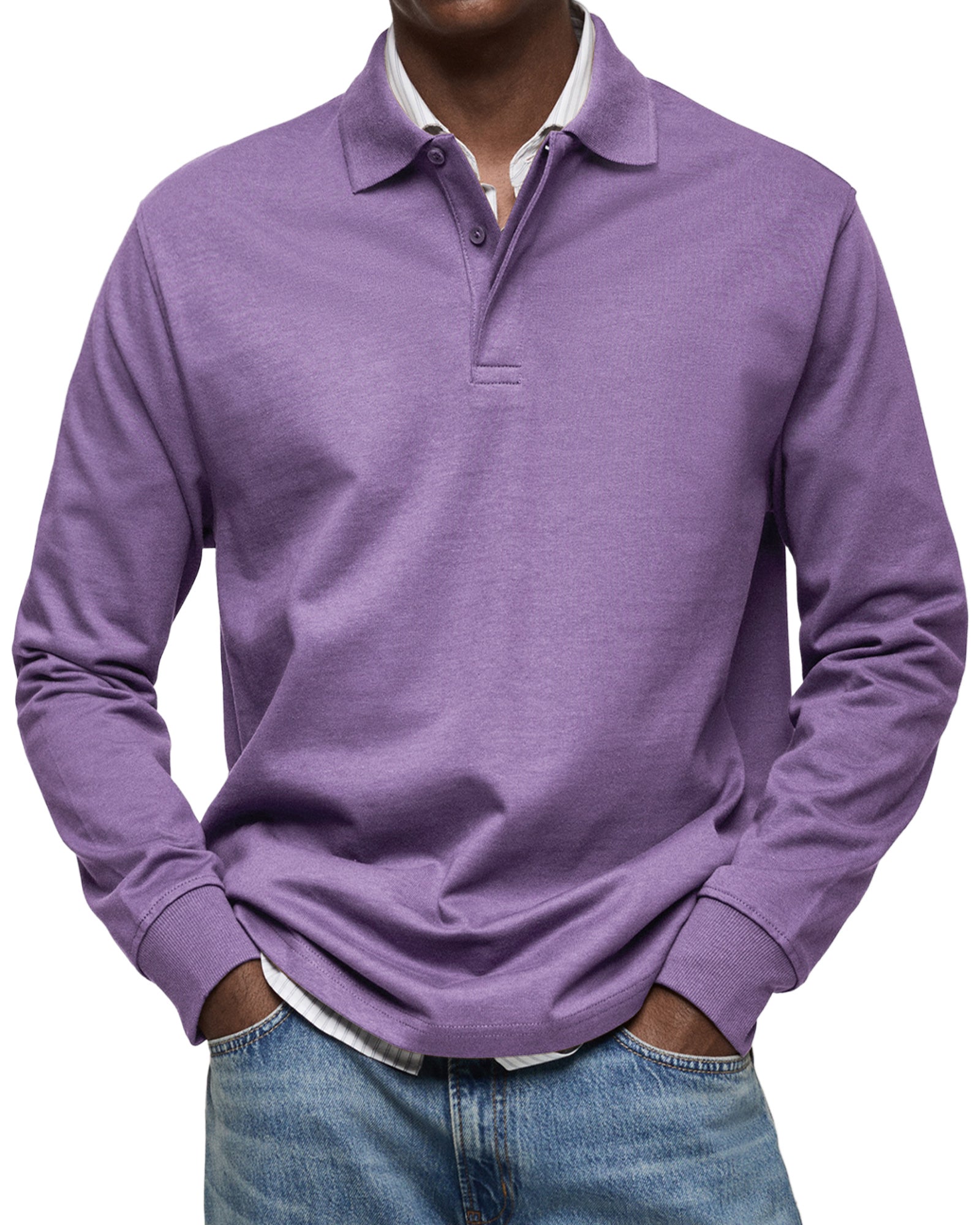 Savrani™ | Camicia polo casual a maniche lunghe
