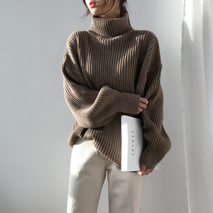 Savrani™ | Pullover di lusso con colletto alto e maniche a palloncino