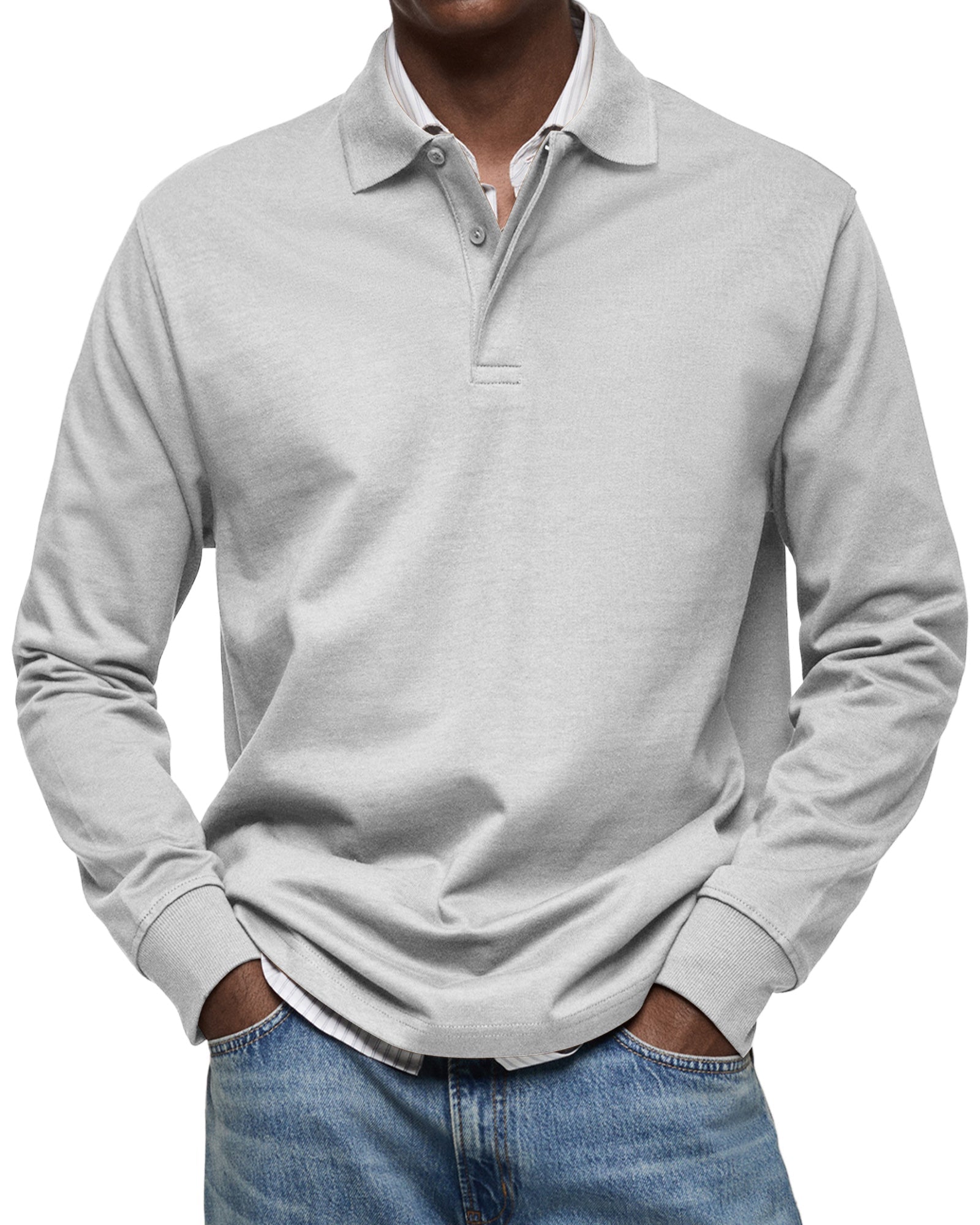 Savrani™ | Camicia polo casual a maniche lunghe