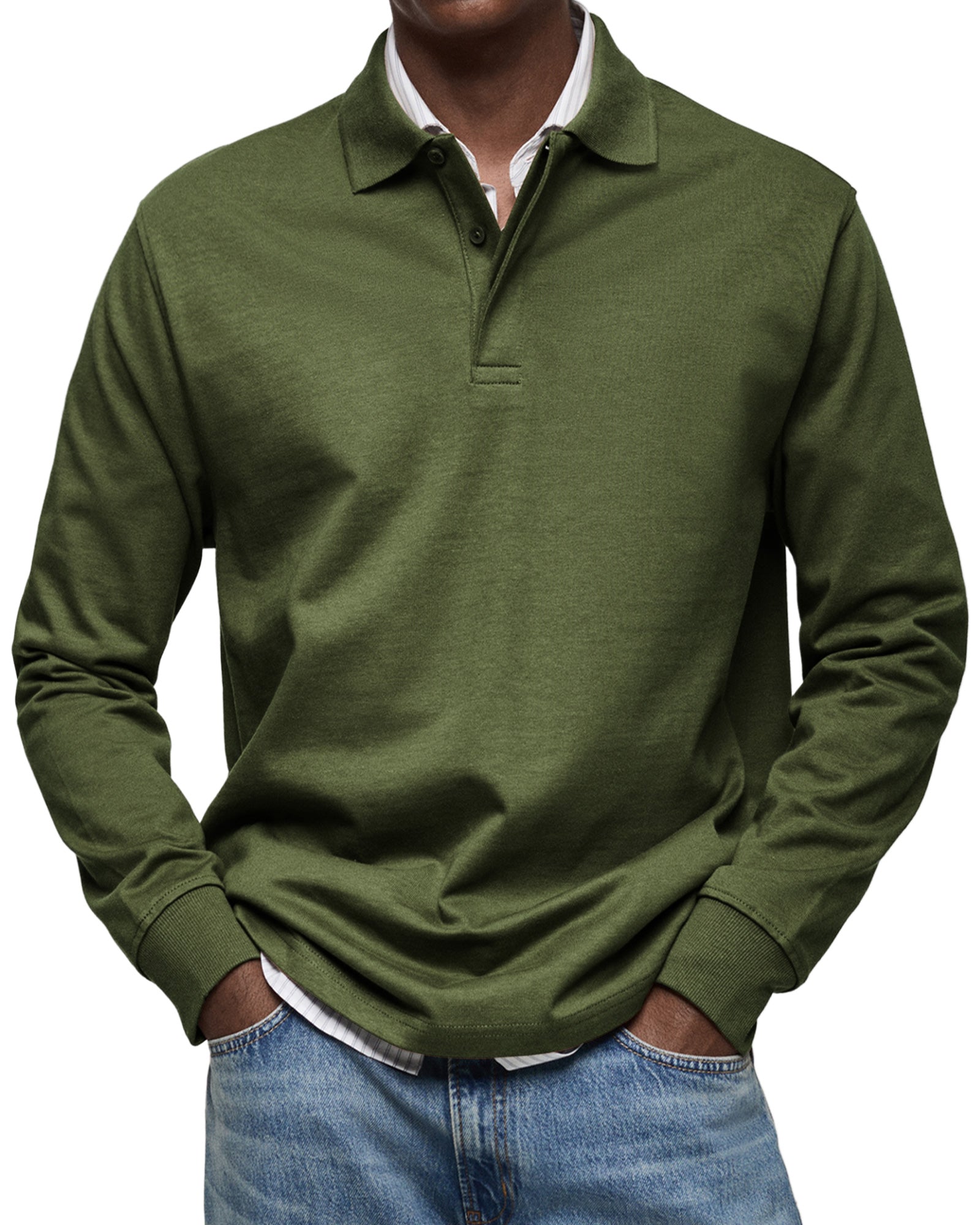 Savrani™ | Camicia polo casual a maniche lunghe