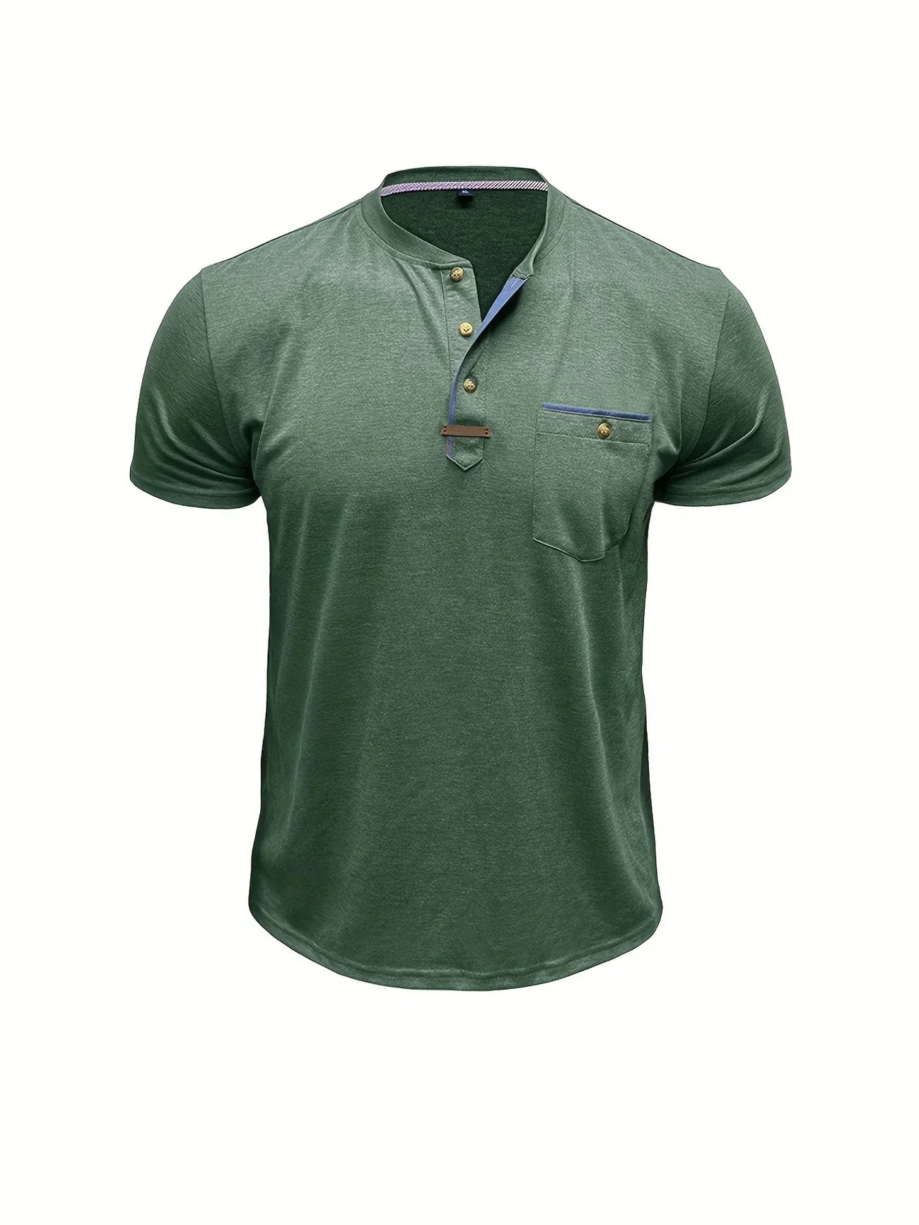 Savrani™ | T-shirt elegante con colletto rotondo e tasca