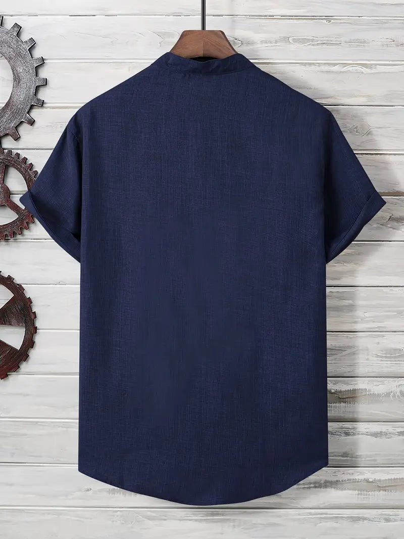 Savrani™ | Camicia a maniche corte con tasca frontale
