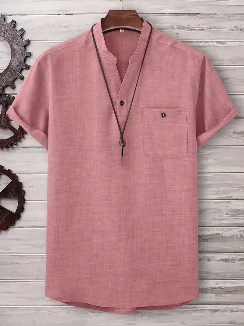 Savrani™ | Camicia a maniche corte con tasca frontale