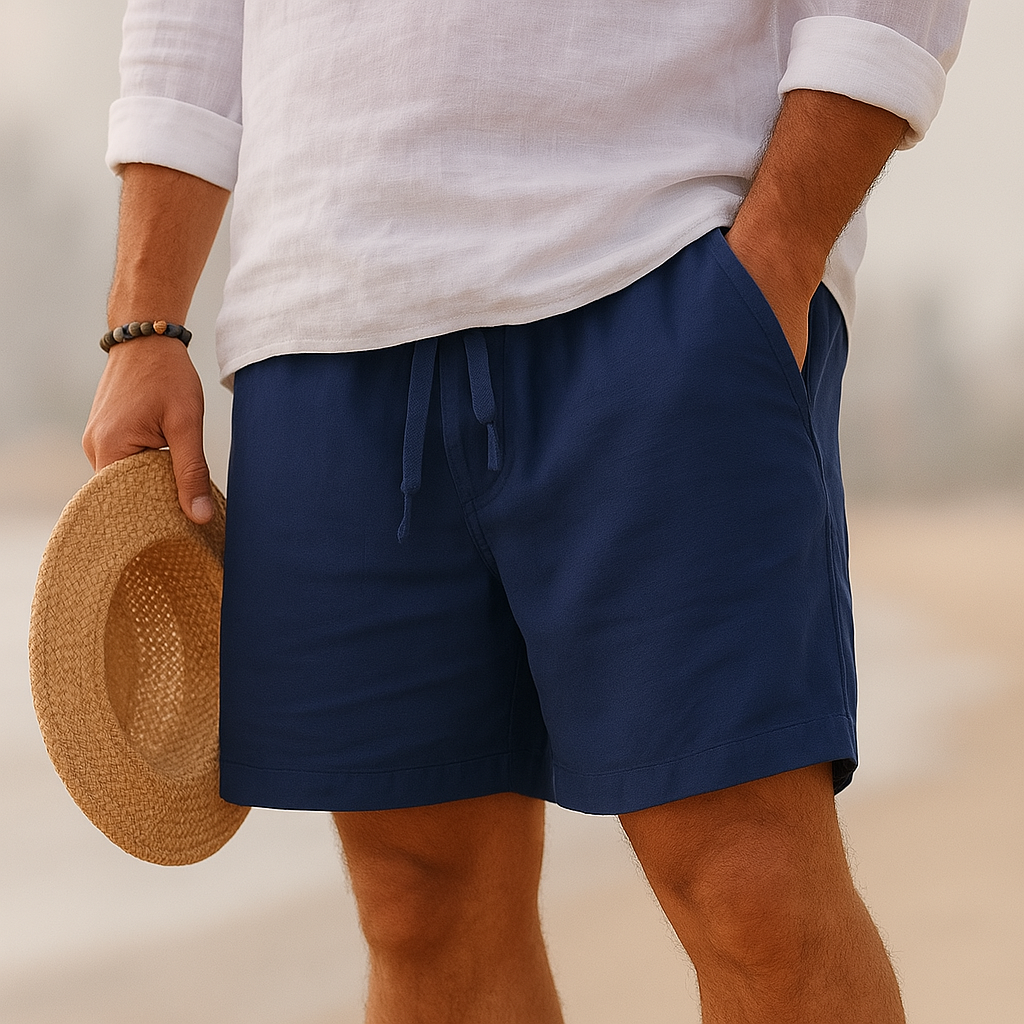 Savrani™ | Pantaloni corti eleganti in lino con vita elastica