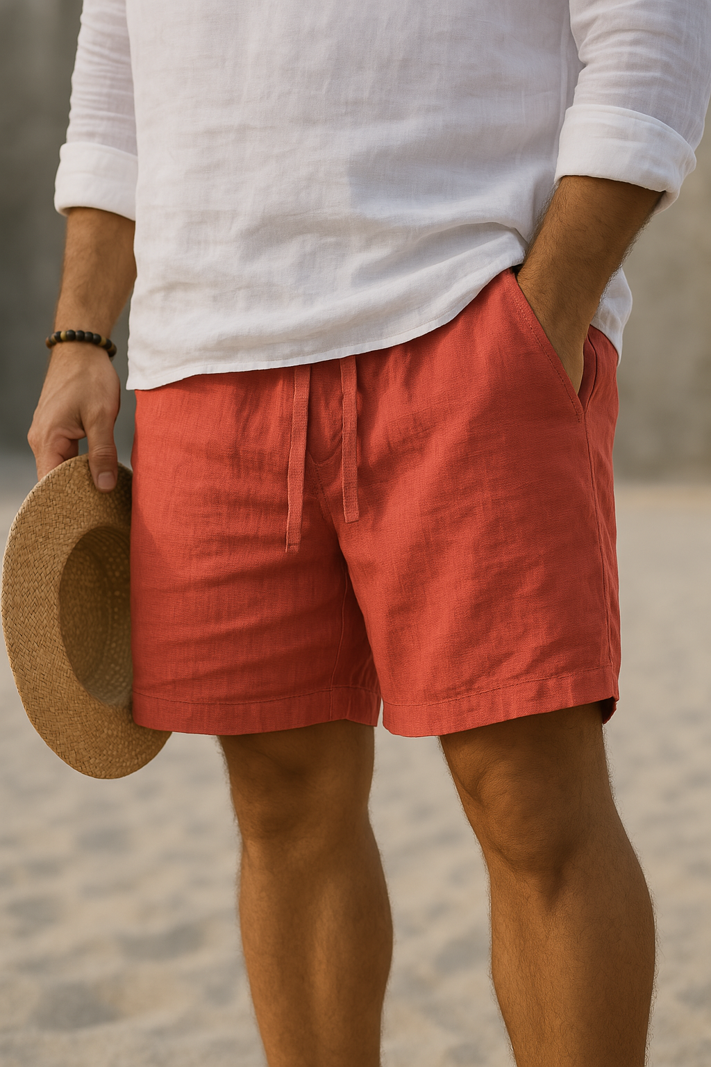 Savrani™ | Pantaloni corti eleganti in lino con vita elastica