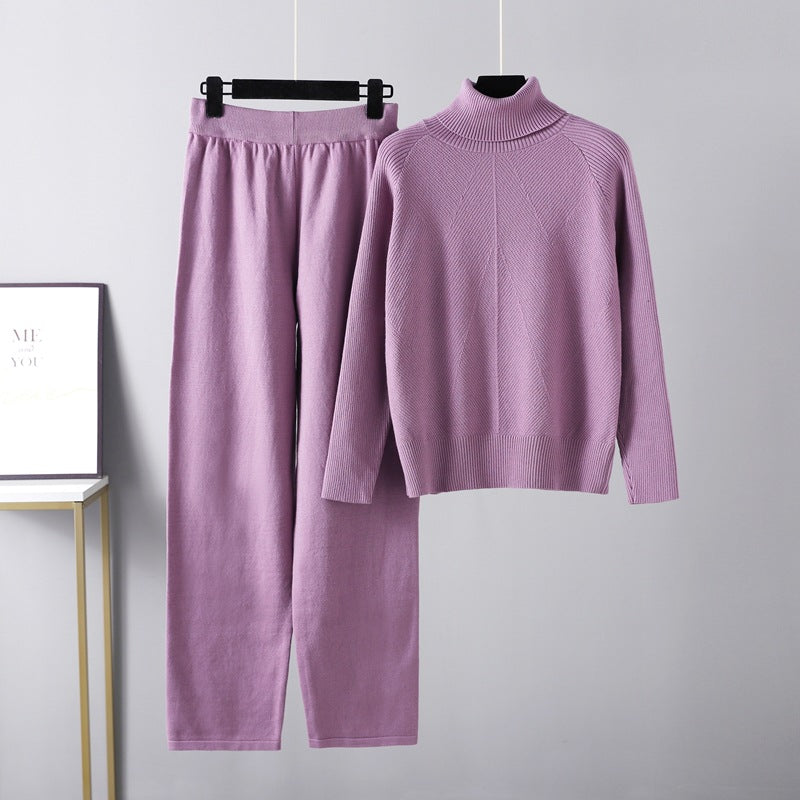 Savrani™ | Completo due pezzi Lounge in maglia a treccia