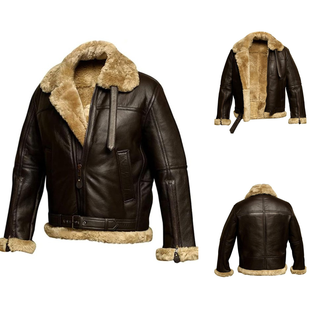 Savrani™ | Giacca calda in pelle