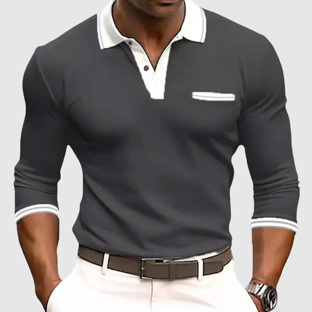 Savrani™ | Camicia con dettagli eleganti a contrasto