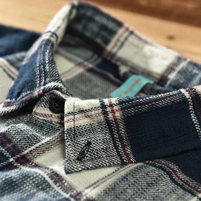 Savrani™ | Camicia classica a maniche lunghe a quadri