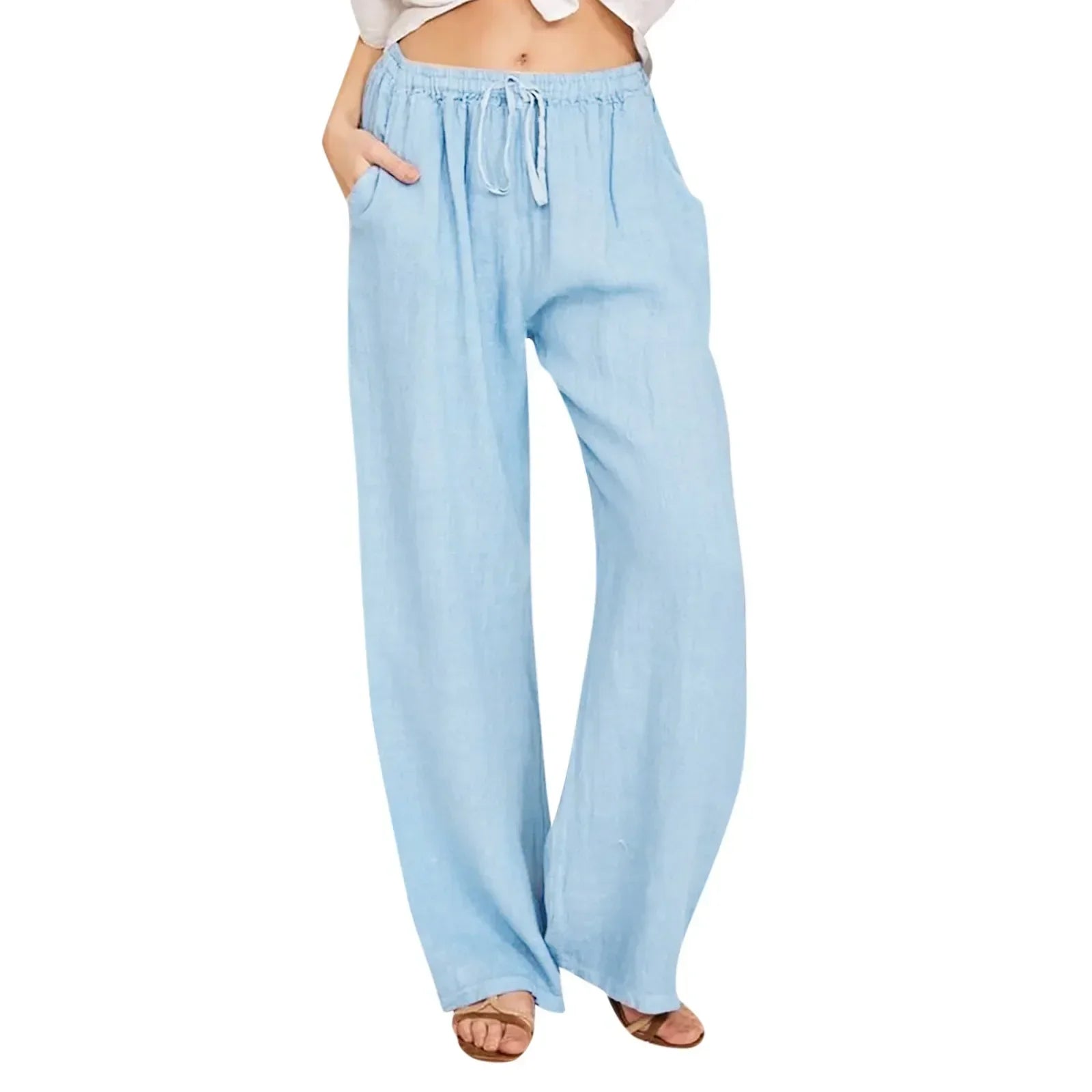 Savrani™ | Pantaloni comfort a gamba larga.