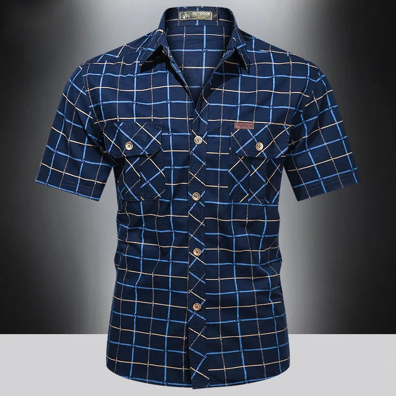 Savrani™ | Camicia elegante a maniche corte a quadri