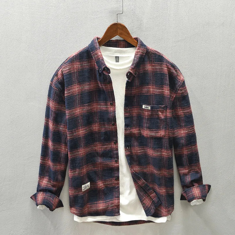 Savrani™ | Camicia classica a maniche lunghe a quadri