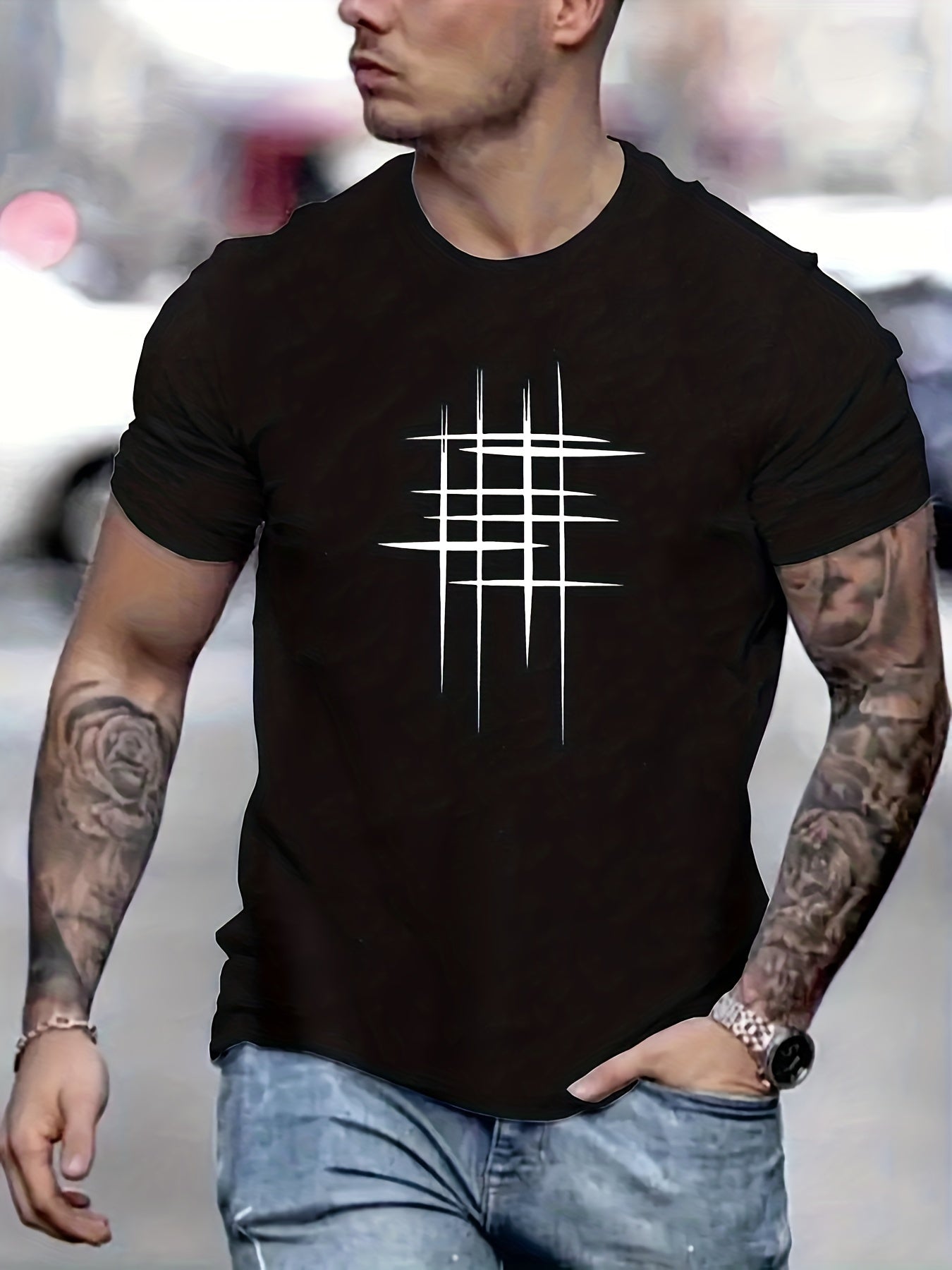 Savrani™ | T-shirt elegante a manica corta con stampa grafica