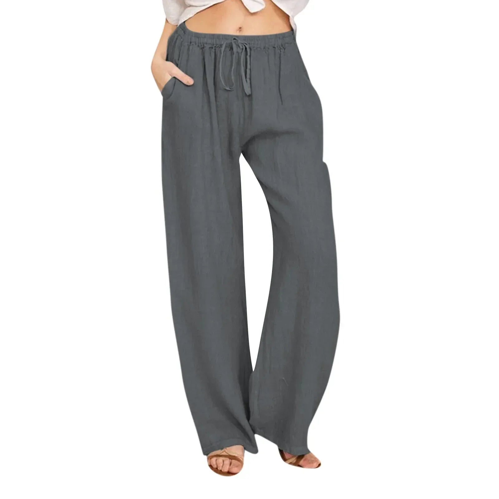 Savrani™ | Pantaloni comfort a gamba larga.